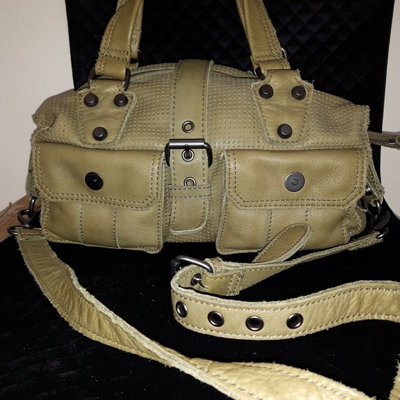 NWT LINEA PELLE Collection Handbag in Olive green (Bottle) - Picture 1 of 5
